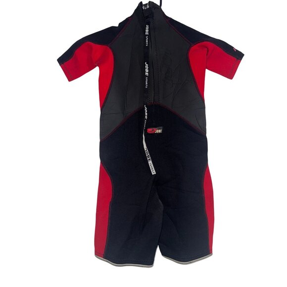 Jobe Boys Shorty Wetsuit Black & Red Size S Neoprene Material With Logo Design - Picture 9 of 15